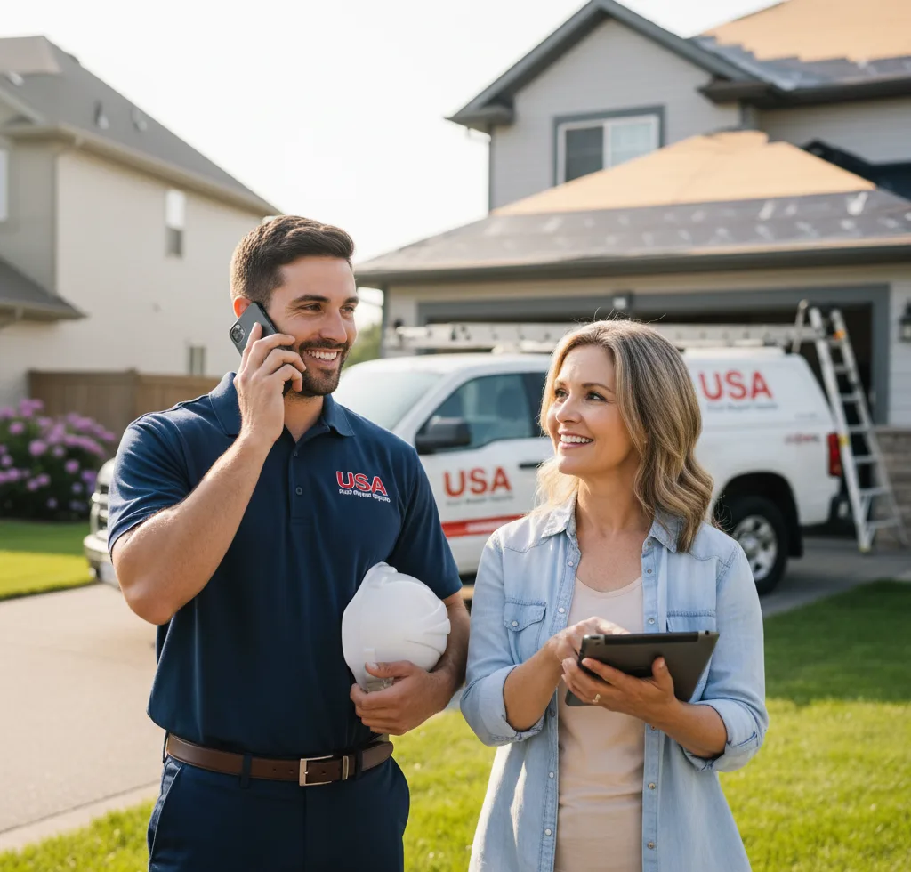 USA Roof Repair Experts customer support in Flourtown